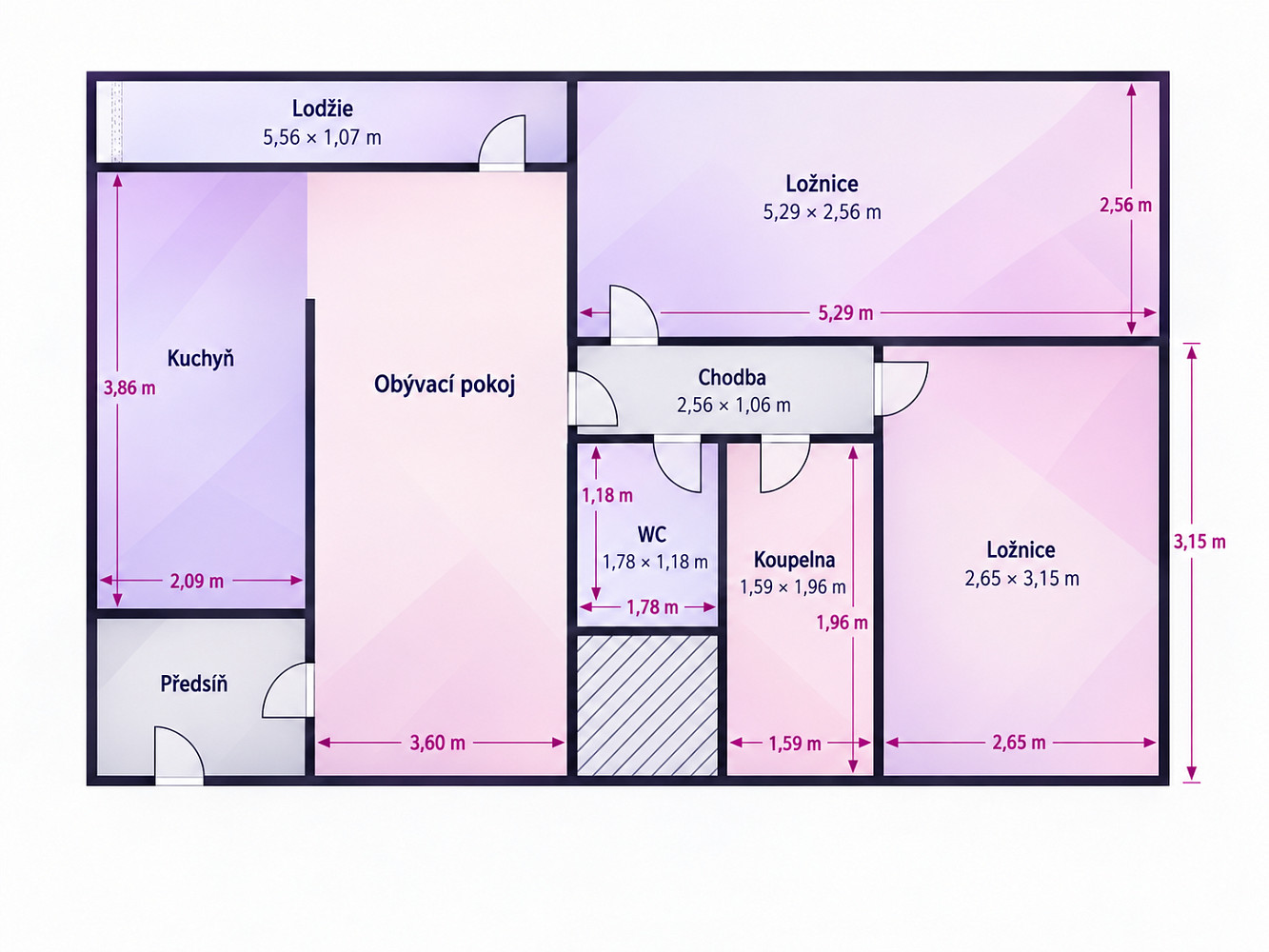 Prodej bytu 3+kk 62 m² – fotografie 2