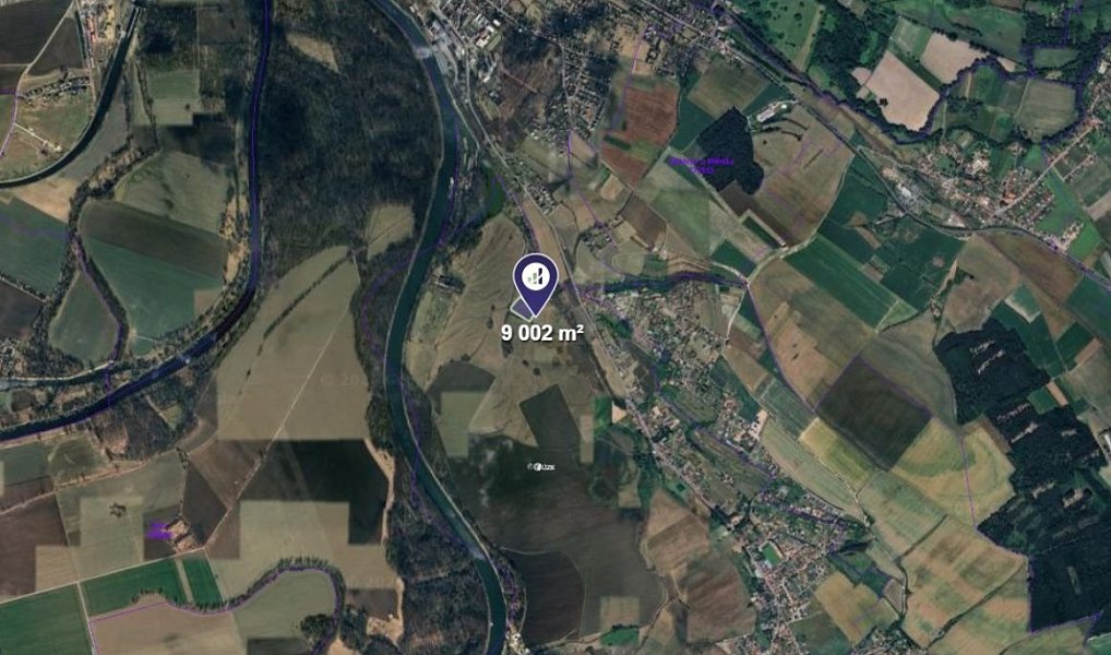 Prodej louky 1 500 m², Kly – náhled fotky 2