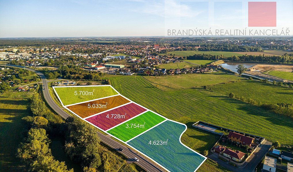 Prodej komerčního pozemku 5 700 m², Brandýs nad Labem-Stará Boleslav – náhled fotky 2