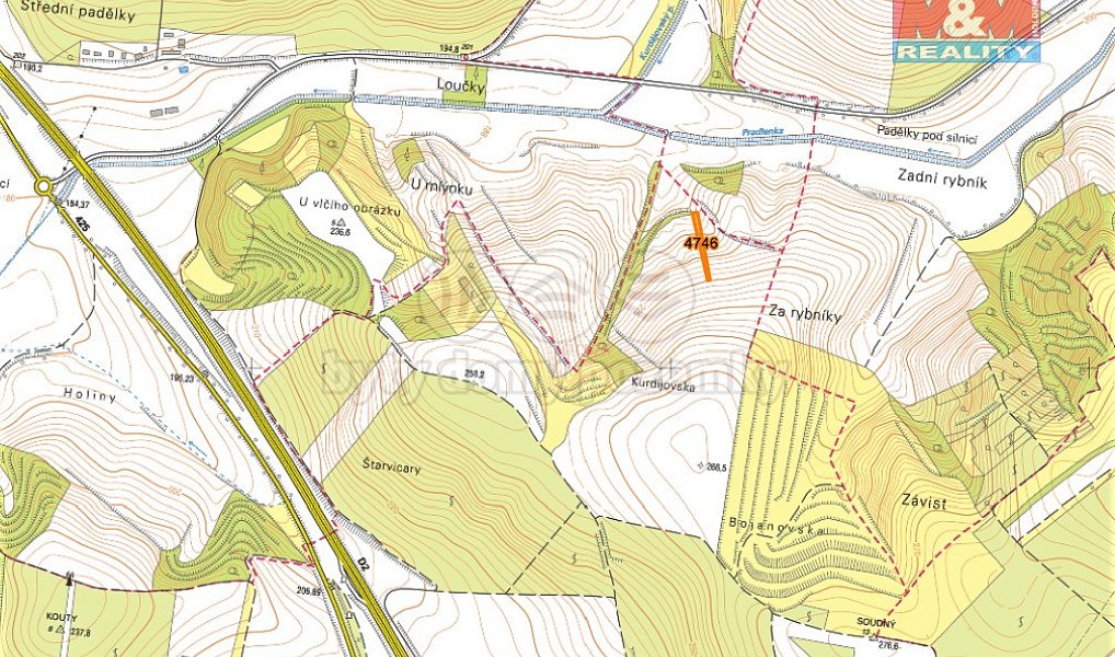 Prodej pole 1 571 m², Starovičky – náhled fotky 5