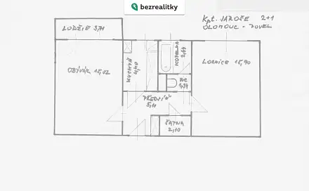 Prodej bytu 2+1 51 m²