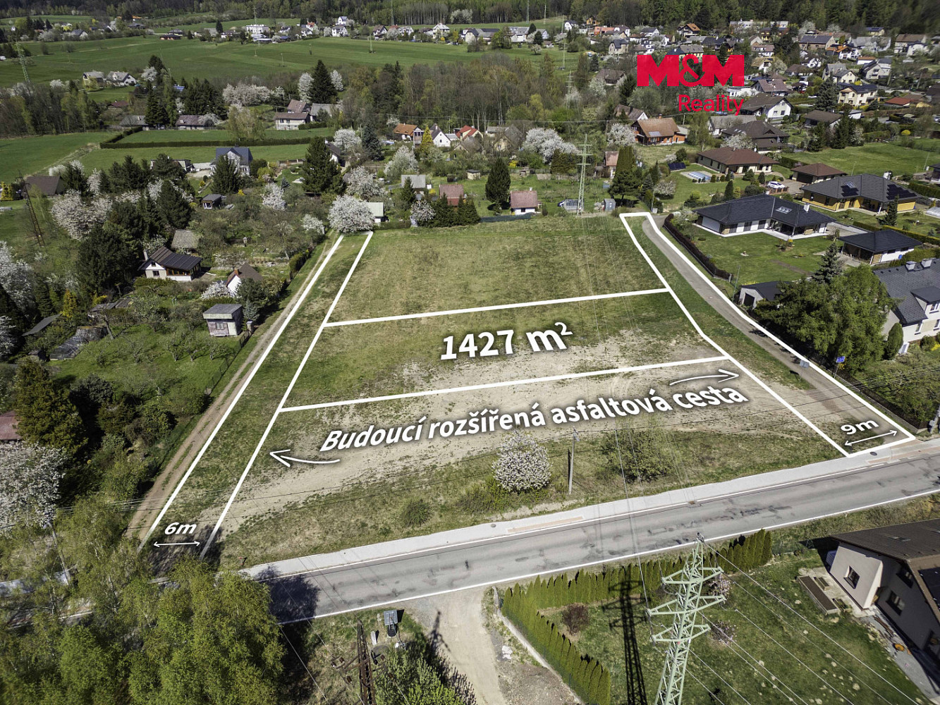 Prodej stavebního pozemku 1 427 m²