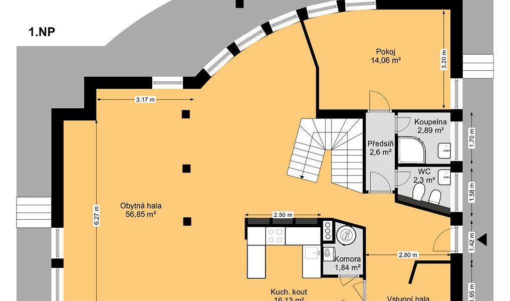 Pronájem domu 256 m² s pozemkem 222 m², Praha – náhled fotky 11