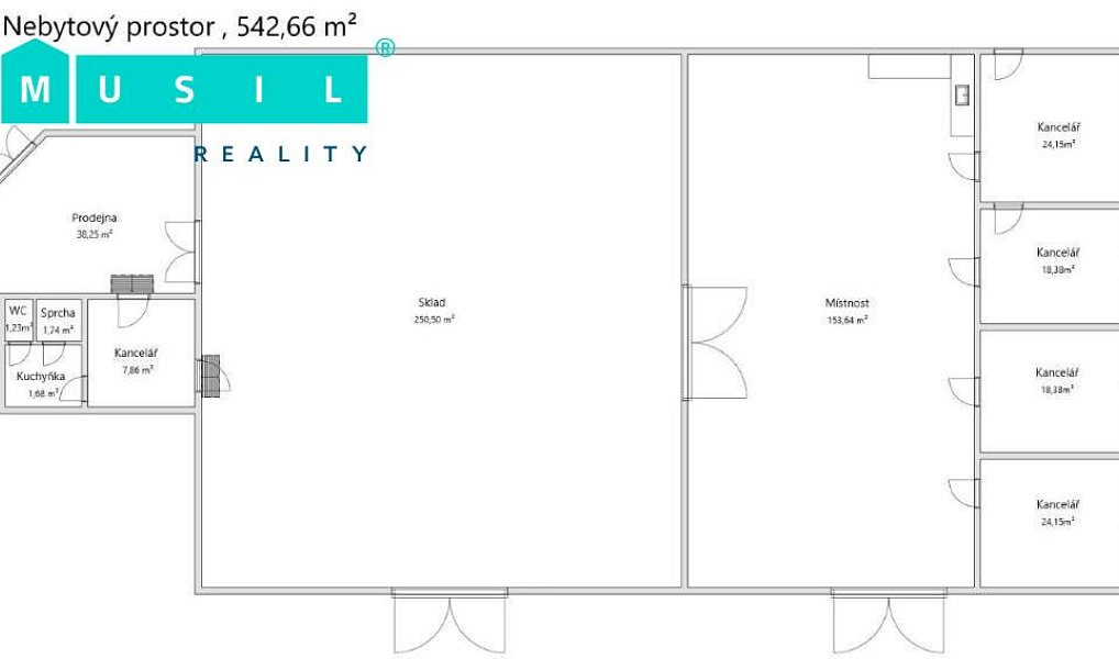 Pronájem komerčního objektu (jiného typu) 542 m², Olomouc – náhled fotky 15