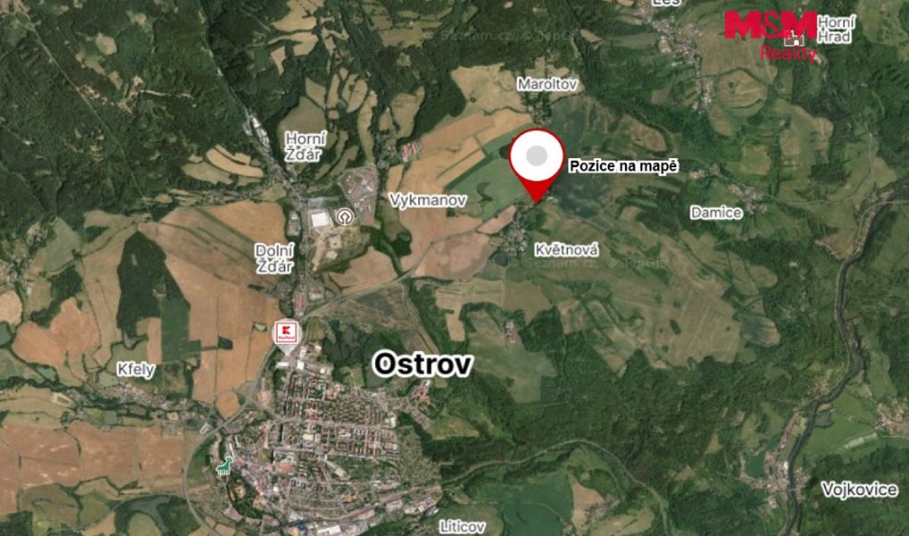 Prodej stavebního pozemku 1 326 m², Ostrov – náhled fotky 8