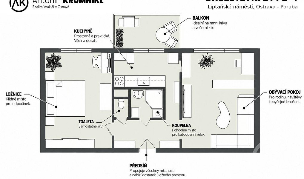 Prodej bytu 2+1 54 m², Ostrava – náhled fotky 10