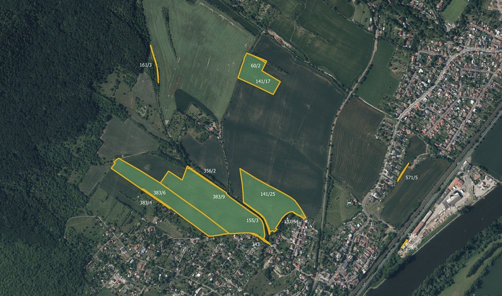 Prodej pole 72 188 m², Lhotka nad Labem – náhled fotky 2