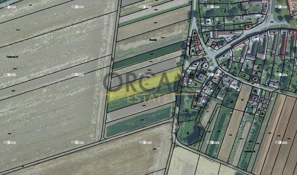 Prodej stavebního pozemku 2 682 m², Věrovany – náhled fotky 2