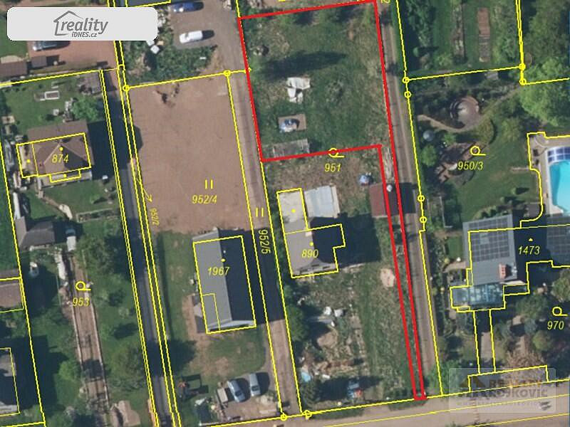 Prodej stavebního pozemku 848 m² – pohled 6