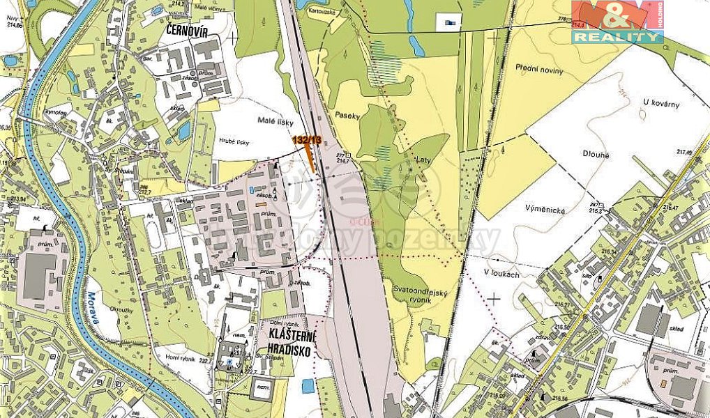 Prodej pole 519 m², Olomouc – náhled fotky 2