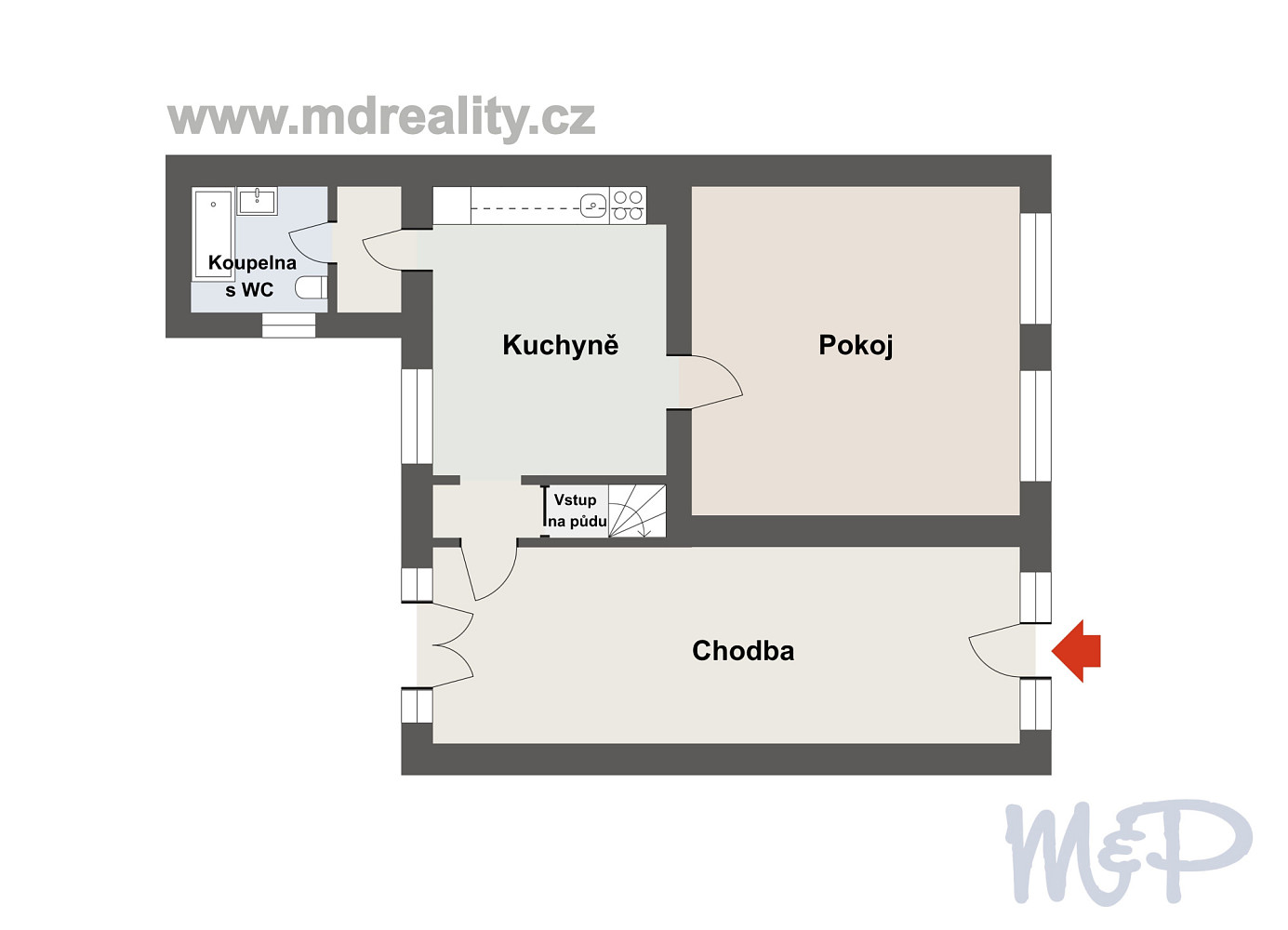 Prodej domu 81 m² s pozemkem 413 m² - Widok 2