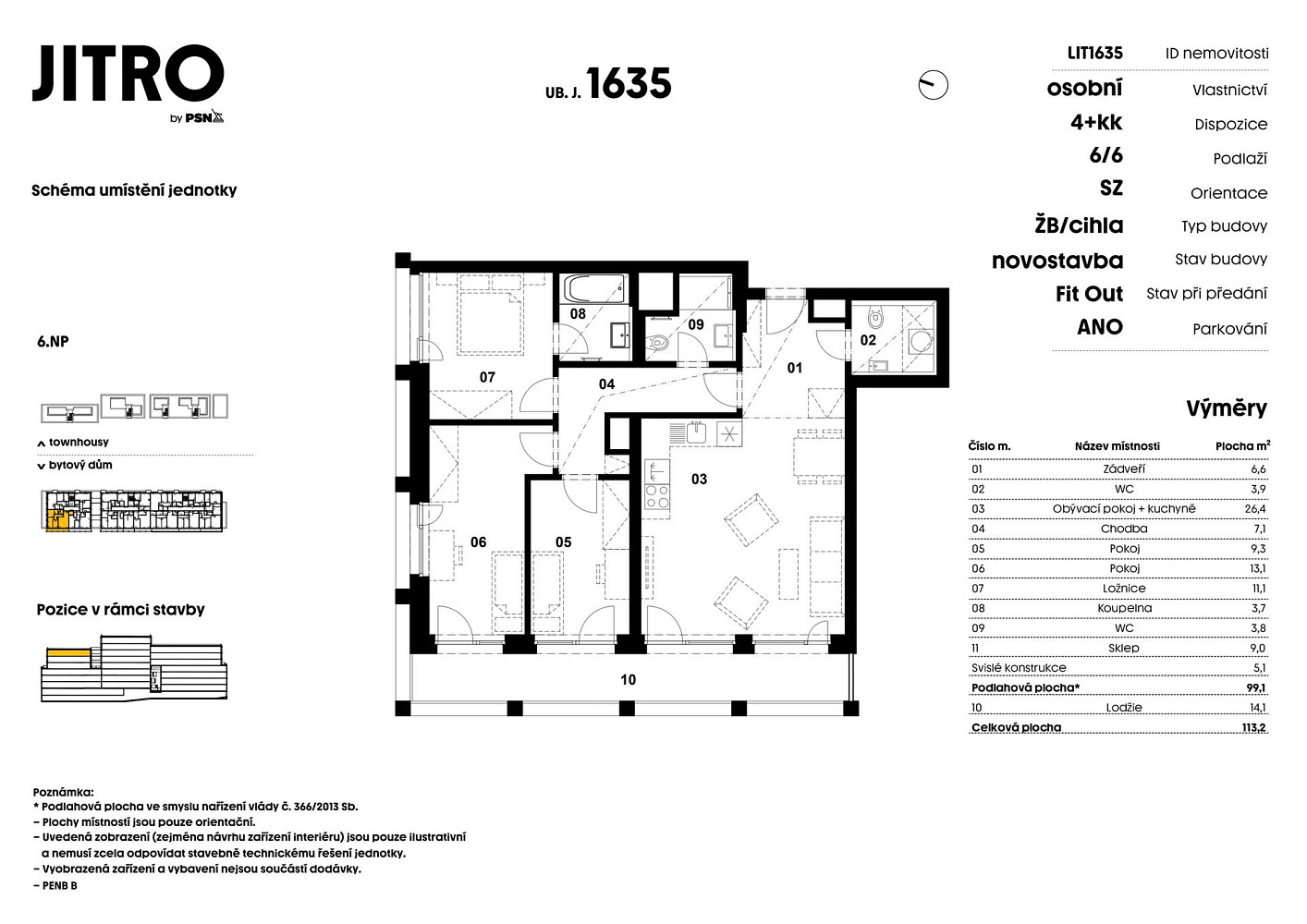 Prodej bytu 4+kk 94 m² — photo 2