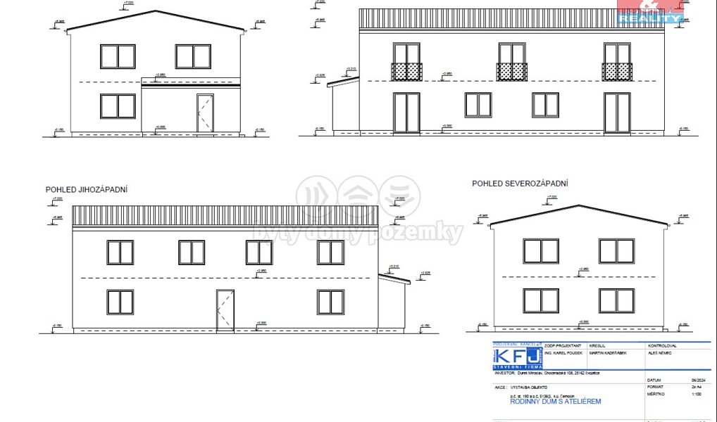 Prodej stavebního pozemku 682 m², Černošín – náhled fotky 3