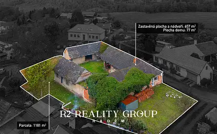 Prodej chaty/chalupy 77 m² s pozemkem 1 181 m², Šubířov - Chobyně, okres Prostějov