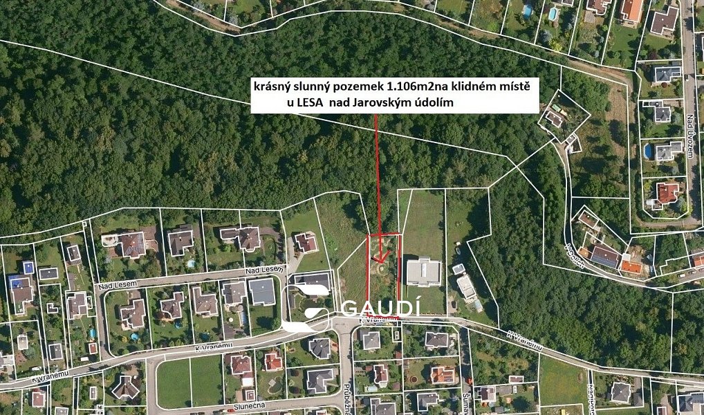 Prodej stavebního pozemku 1 106 m², Praha – náhled fotky 2