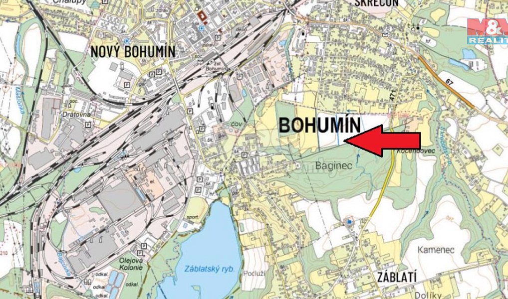 Prodej vodní plochy 1 113 m², Bohumín – náhled fotky 2