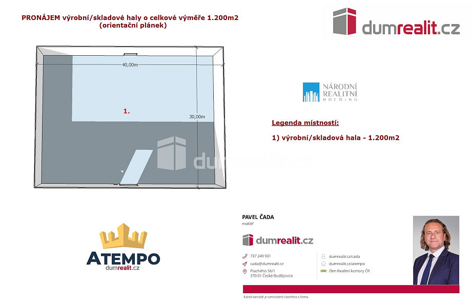Pronájem výrobních prostor 1 200 m² — photo 3