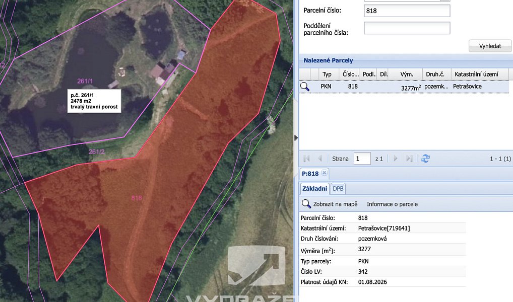 Prodej pole 3 277 m², Bílá – náhled fotky 5