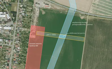 Prodej stavebního pozemku 7 715 m², Troubky, okres Přerov