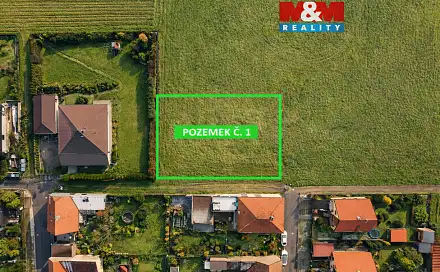 Prodej stavebního pozemku 941 m², Chlumčany, okres Louny