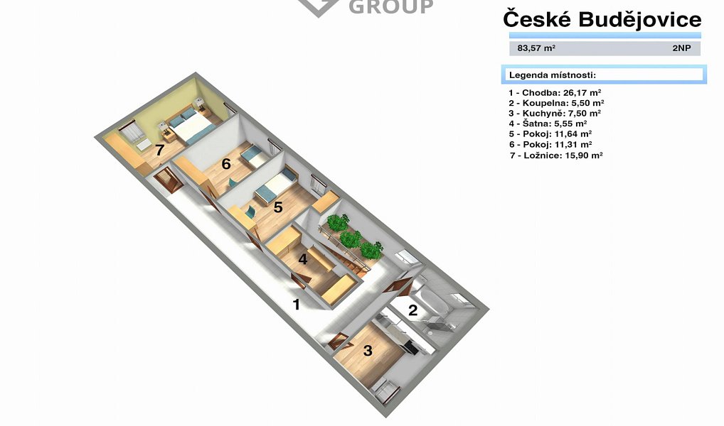 Prodej domu 189 m² s pozemkem 394 m², České Budějovice – náhled fotky 20