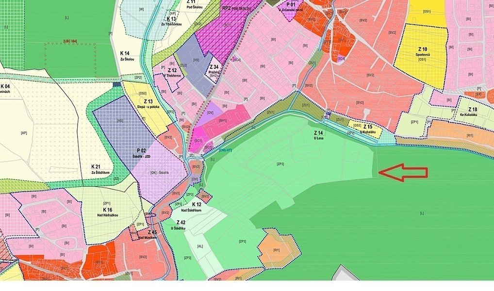 Prodej stavebního pozemku 8 941 m², Psáry – náhled fotky 5