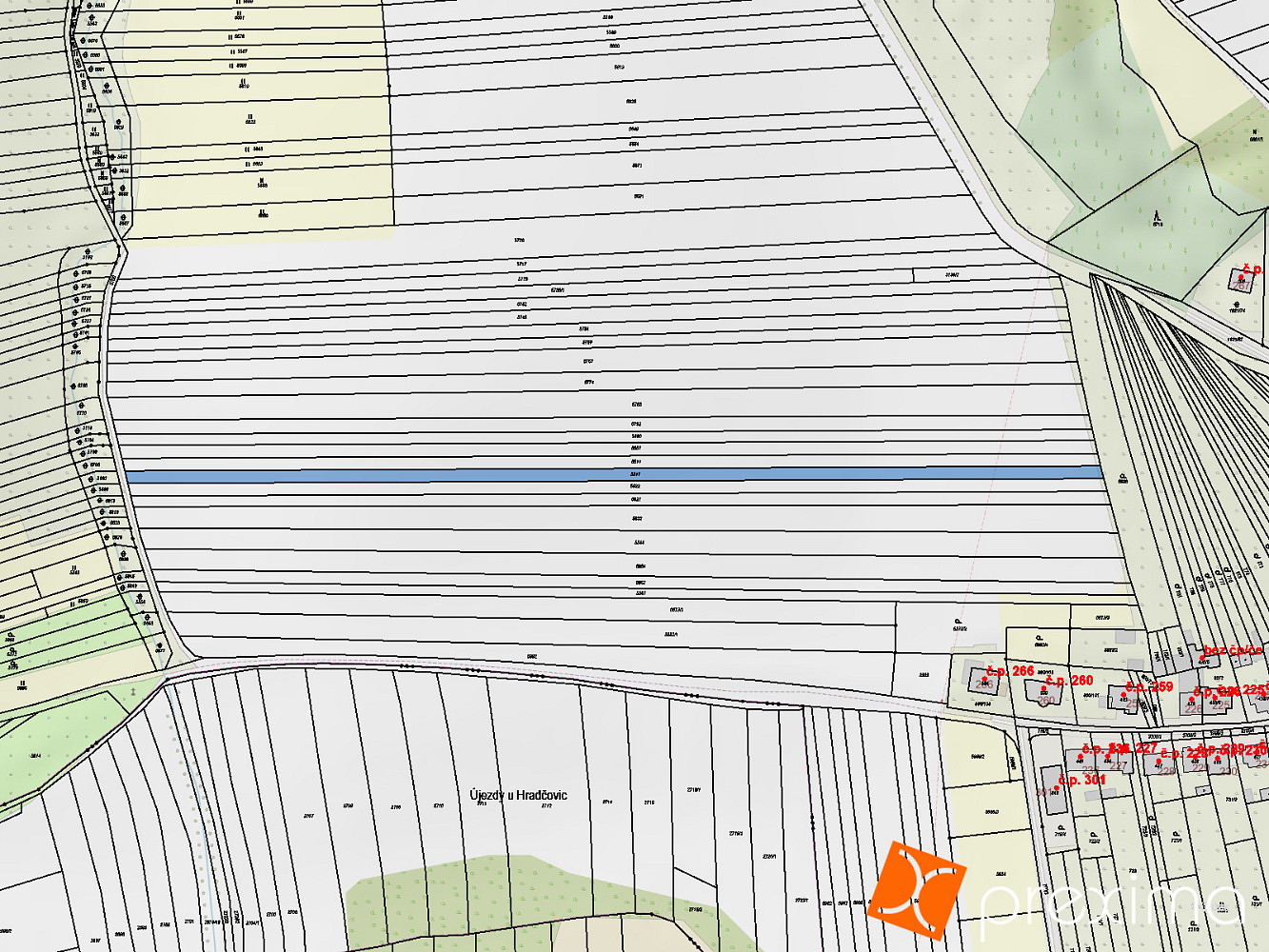Prodej pole 599 m² – fotografie 3