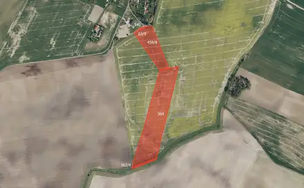 Prodej pole 15 288 m², Býšť, okres Pardubice