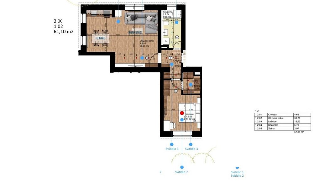 Prodej bytu 2+kk 58 m², Hořice – náhled fotky 6