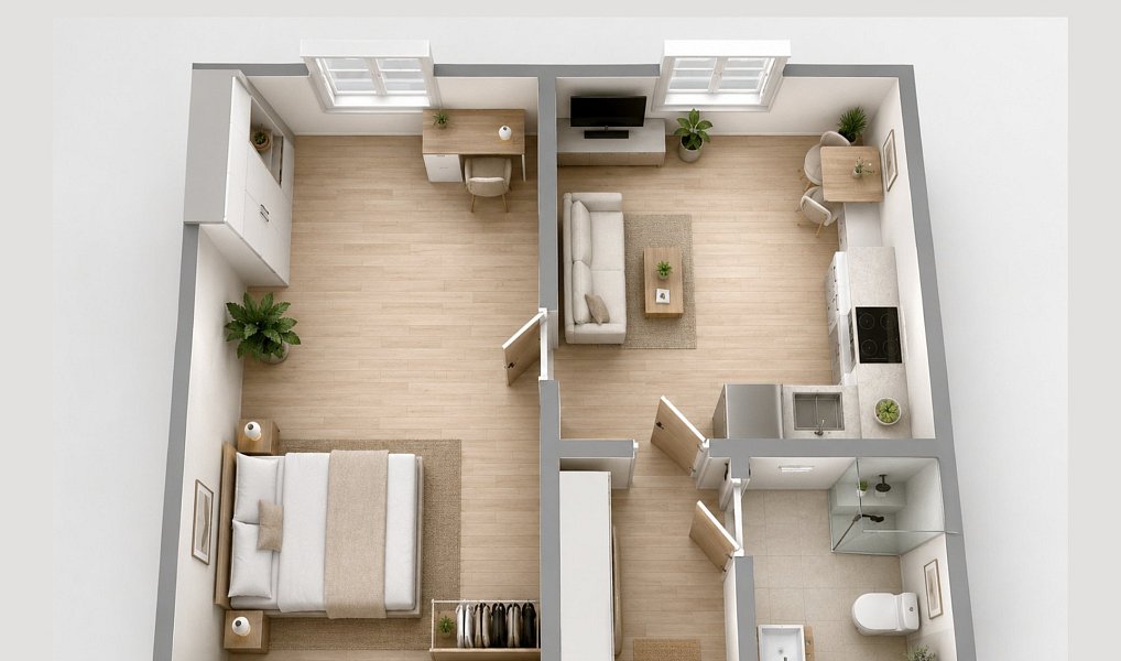 Prodej bytu 2+kk 56 m², Mšené-lázně – náhled fotky 2