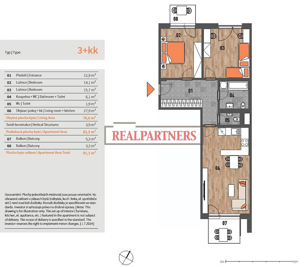 Prodej bytu 3+kk 91 m² – fotografie 2