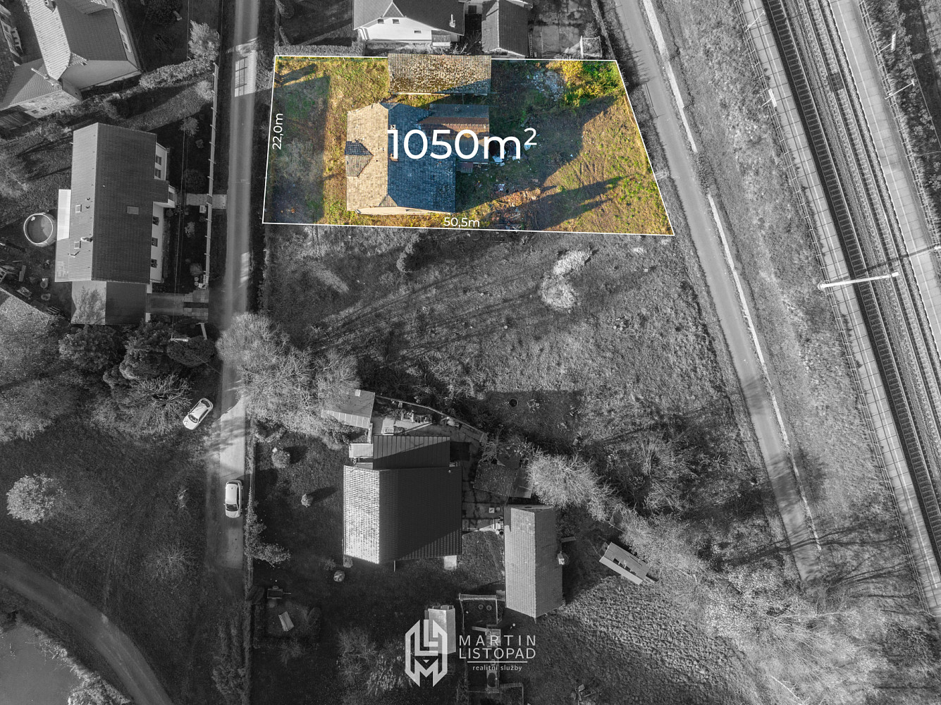 Prodej stavebního pozemku 2 323 m² – fotografie 5
