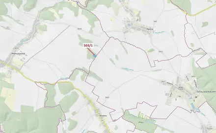 Dražba lesa 7 049 m², Hluchov