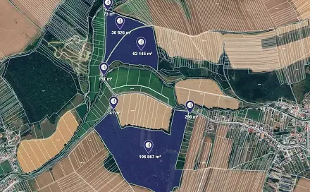 Prodej lesa 2 390 m², Částkov, okres Uherské Hradiště