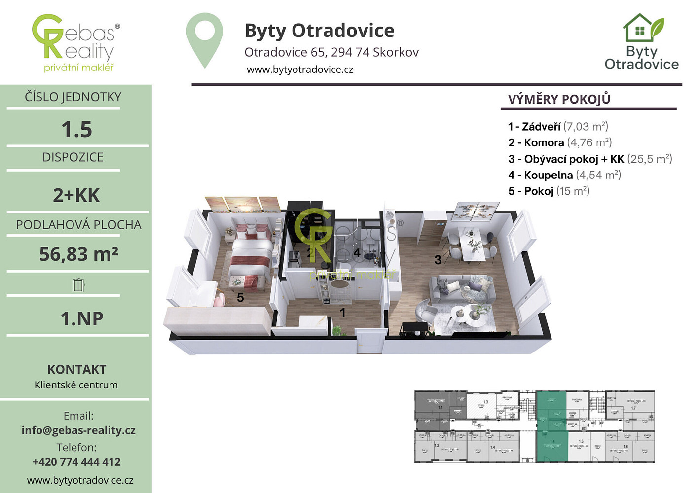 Prodej bytu 2+kk 57 m² — photo 3