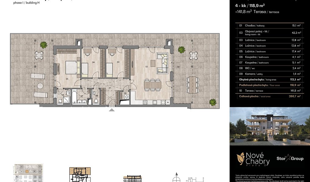 Prodej bytu 4+kk 118 m², Praha – náhled fotky 2