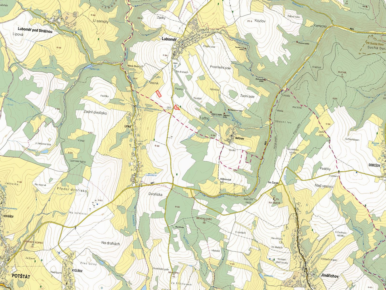 Prodej pole 13 880 m² – fotografie 2
