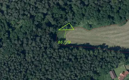 Dražba louky 3 382 m², Křečovice