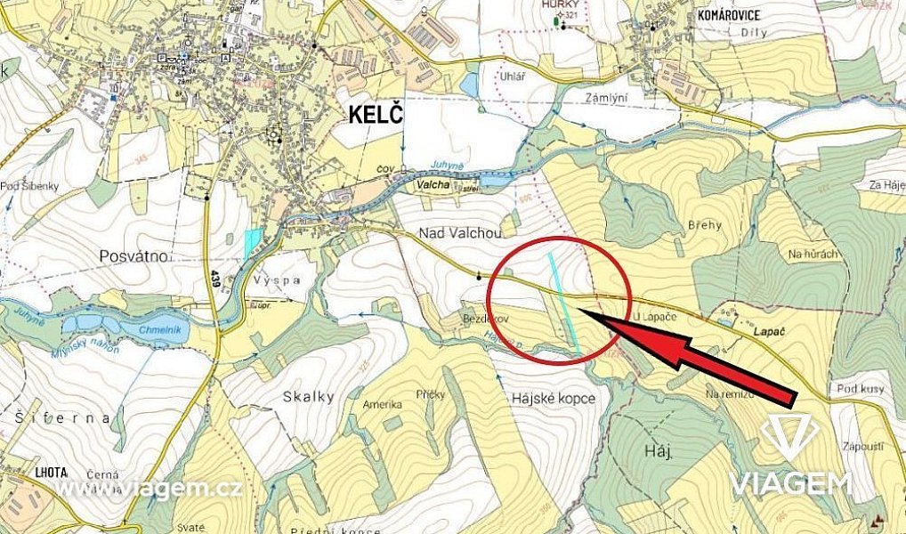 Prodej pole 4 275 m², Kelč – náhled fotky 4
