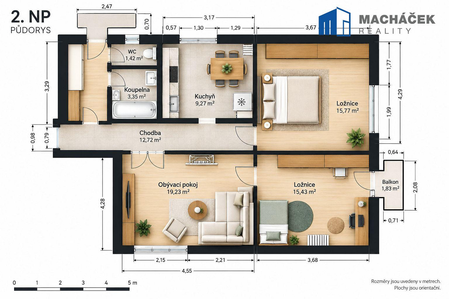 Prodej bytu 3+1 77 m² – fotografie 3