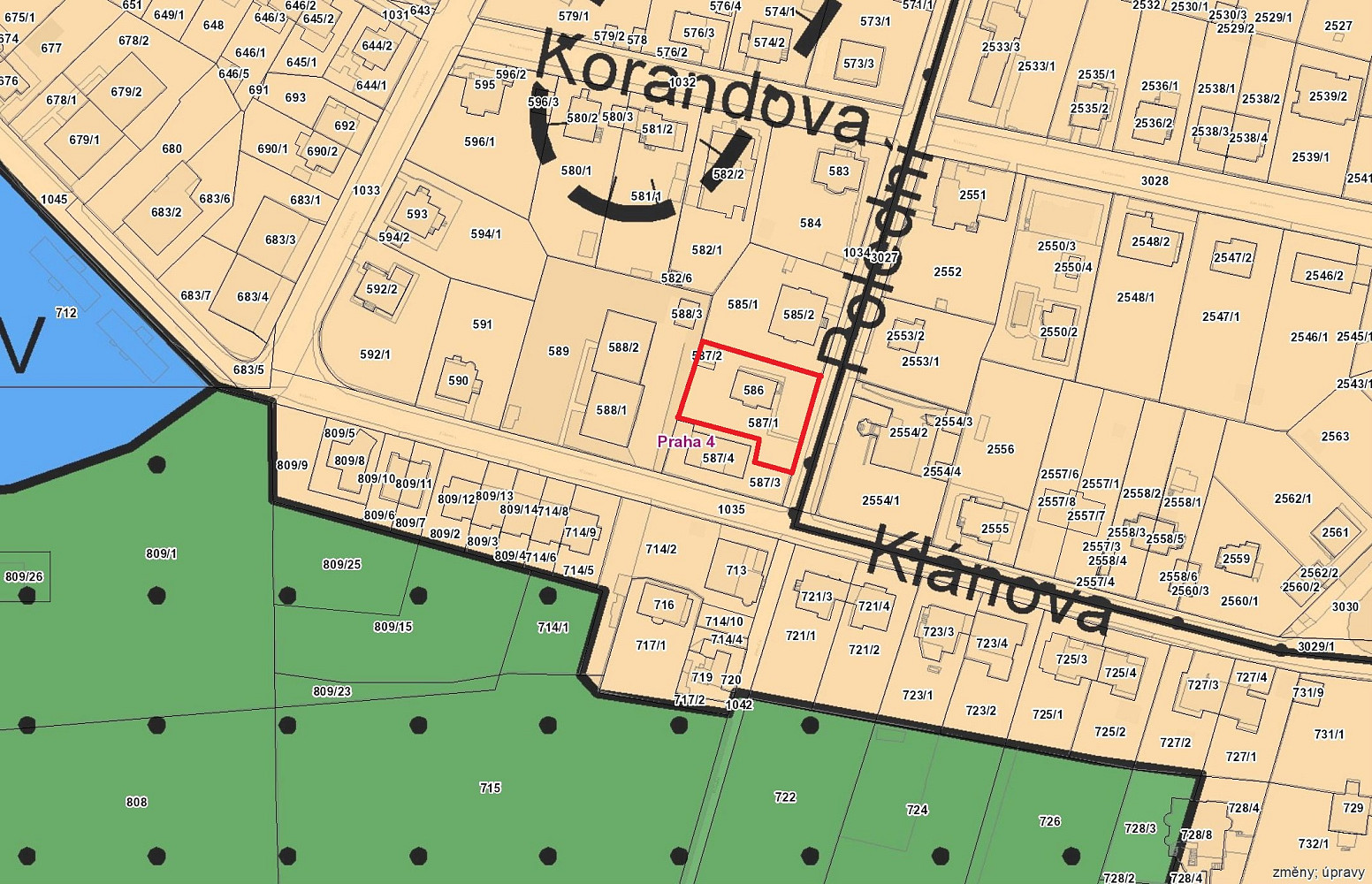 Prodej stavebního pozemku 957 m² – fotografie 2