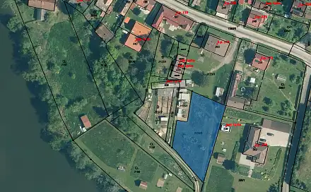 Prodej stavebního pozemku 1 492 m², Lnáře, okres Strakonice