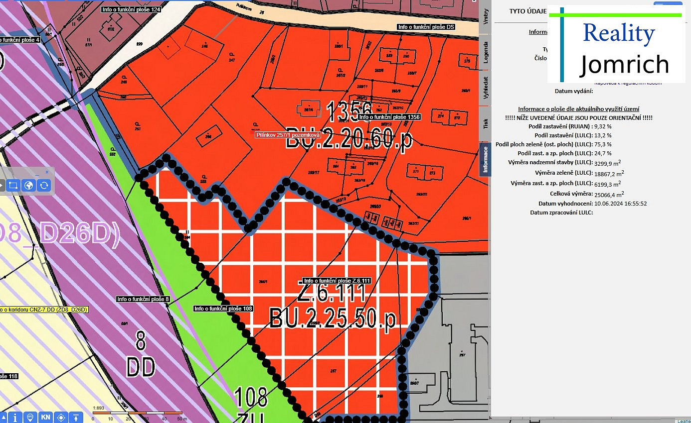 Prodej stavebního pozemku 5 523 m² – pohled 6