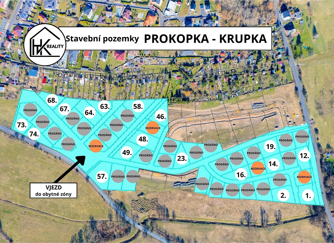 Prodej stavebního pozemku 843 m² – další