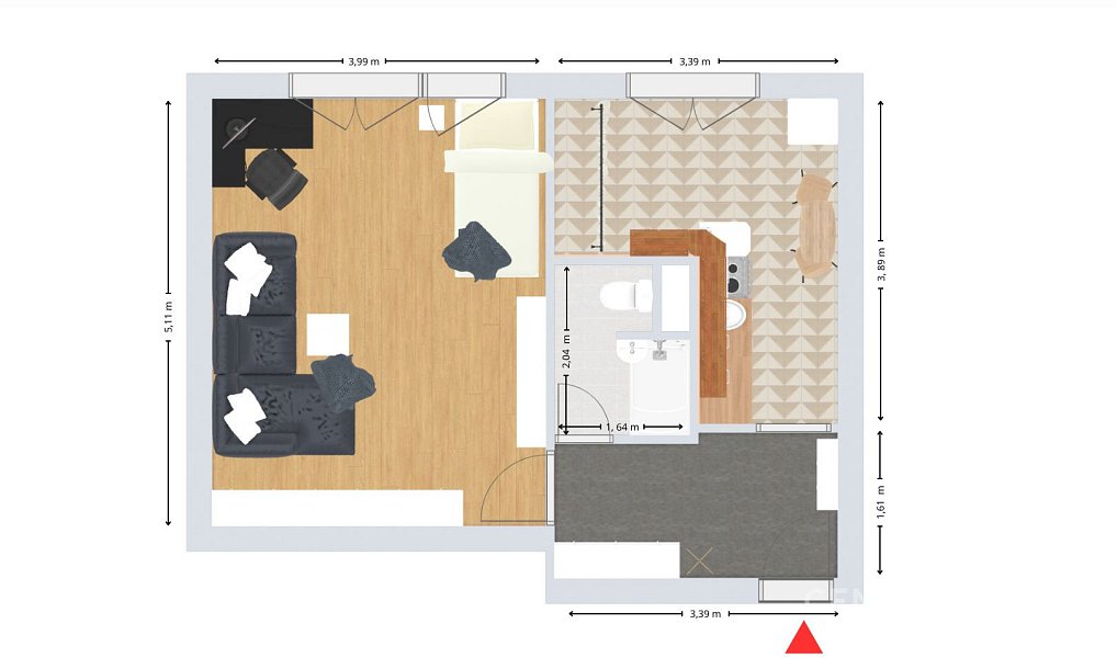 Prodej bytu 1+1 39 m², Český Těšín – náhled fotky 11