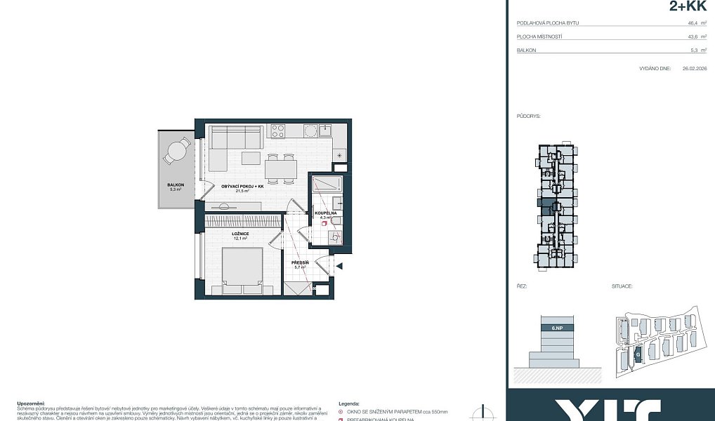 Prodej bytu 2+kk 44 m², Kladno – náhled fotky 2