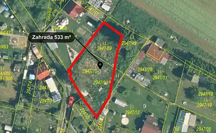 Prodej zahrady 533 m², Tachov