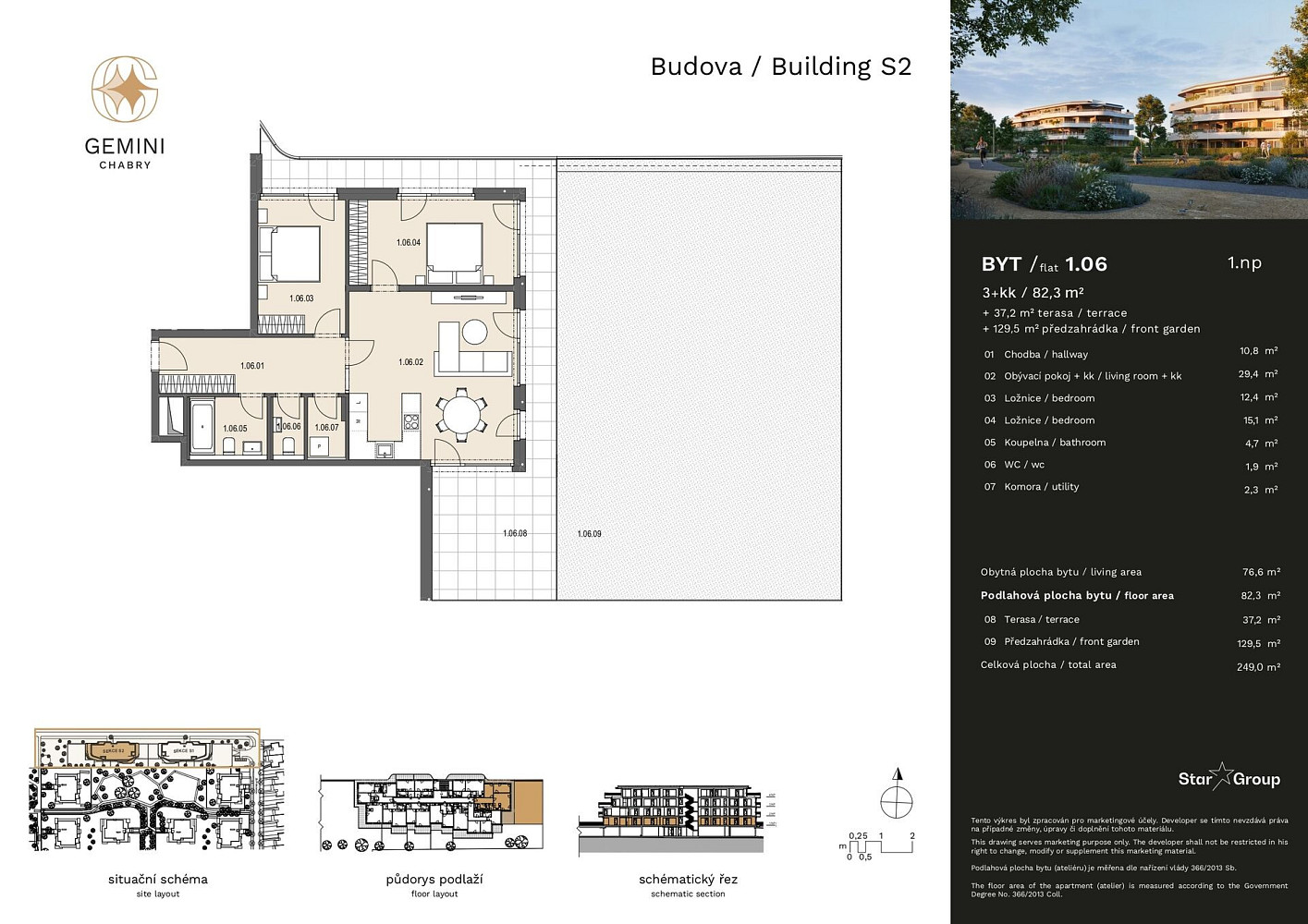 Prodej bytu 3+kk 82 m² – fotografie 2