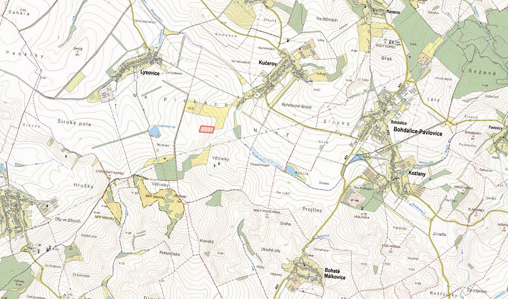 Prodej pole 24 656 m², Kučerov – náhled fotky 2