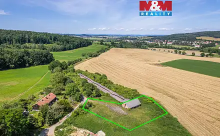 Prodej komerčního pozemku 2 362 m², Kosova Hora, okres Příbram